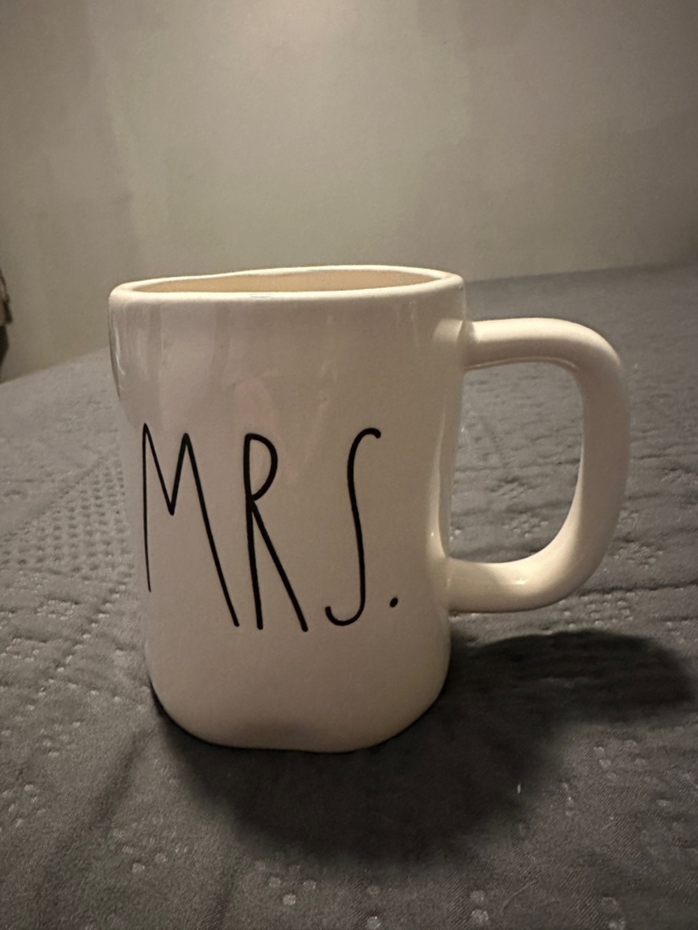 Rae Dunn White "MRS." Ceramic Coffee Mug